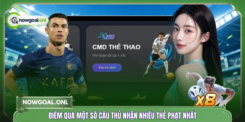 Điểm qua một số cầu thủ nhận nhiều thẻ phạt nhất