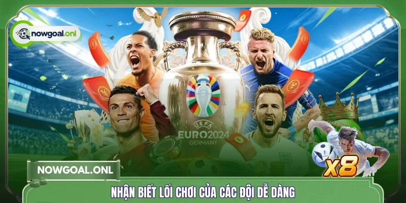 Nhận biết lối chơi của các đội dễ dàng
