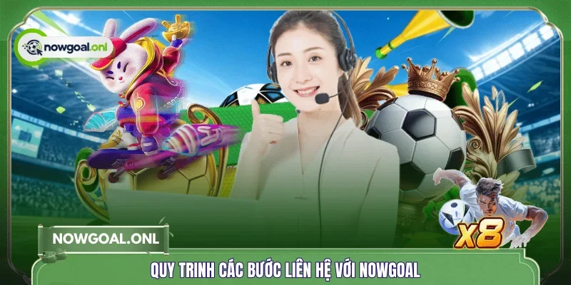 Quy trinh các bước liên hệ với NOWGOAL